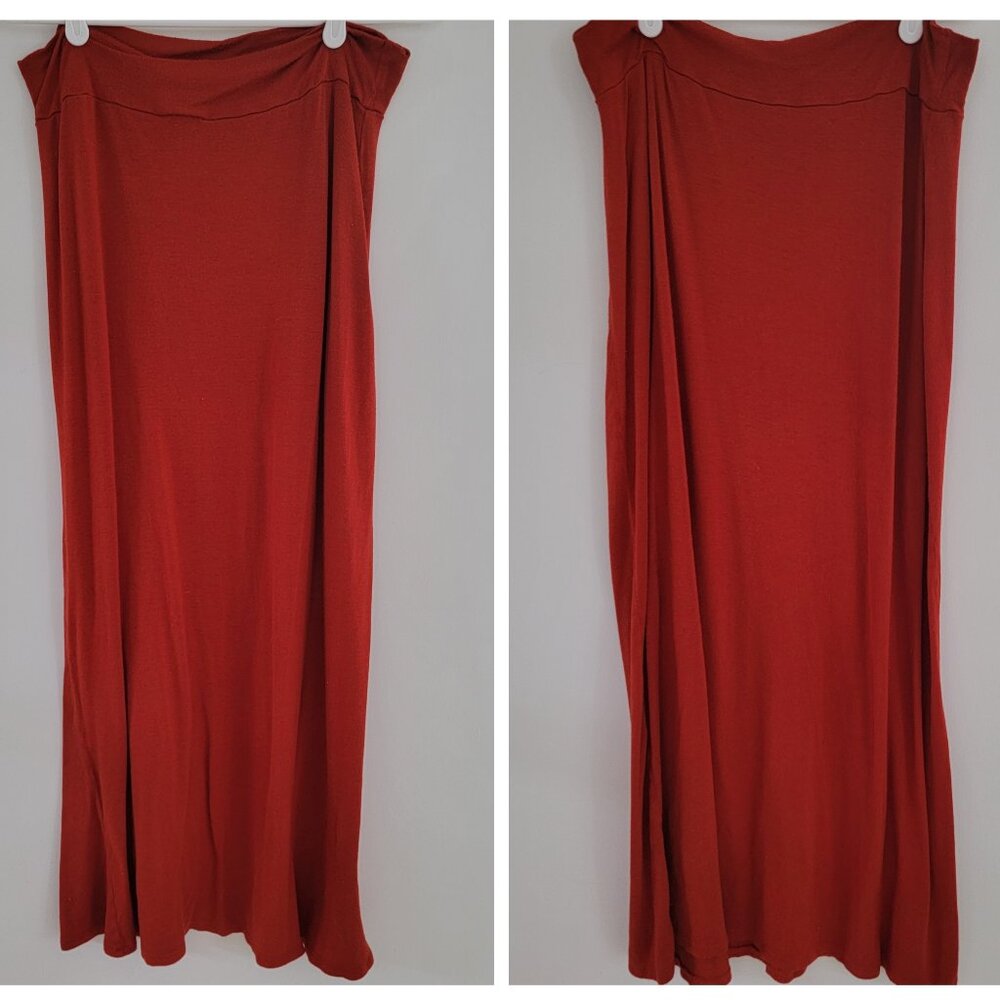 Ambiance Maxi Skirt Bunrt Orange Medium